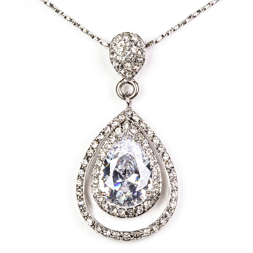 Pozlacený Slitinový Přívěsek s Bílým Emporia® Křišťálem