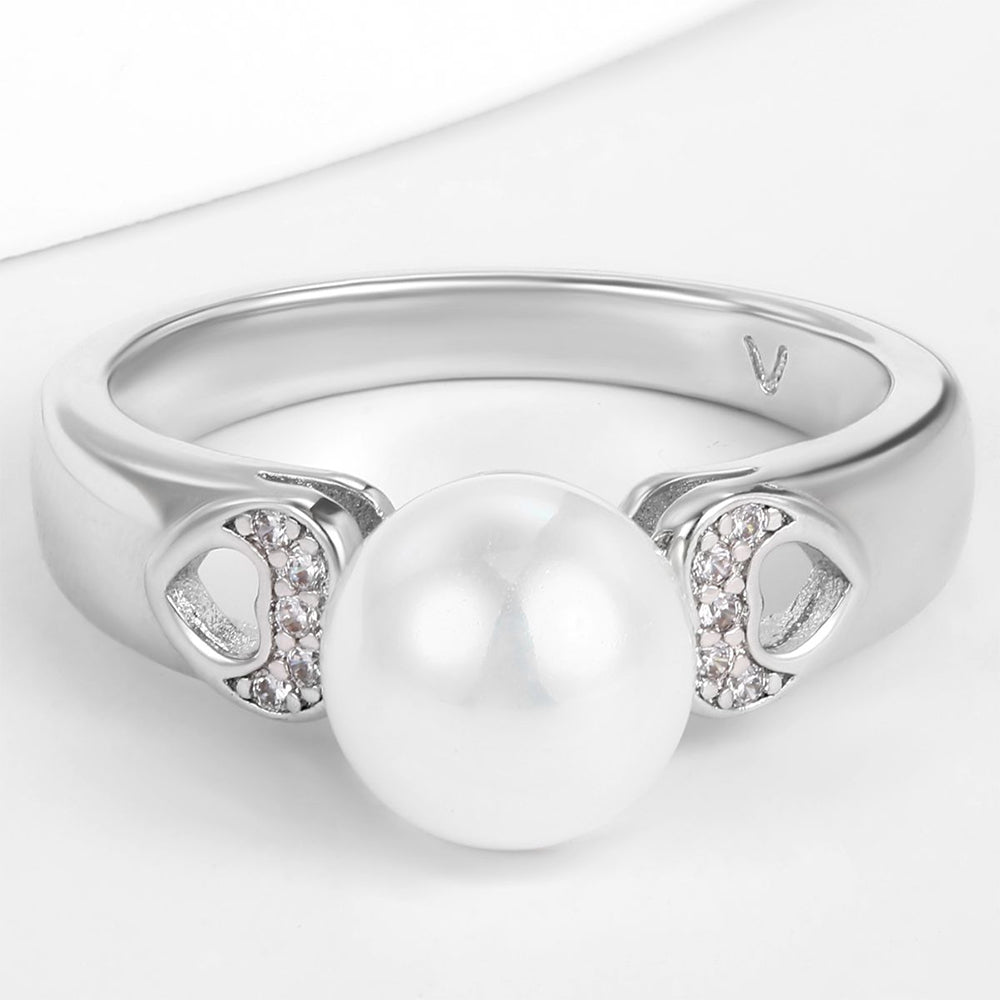 Pozlacená slitina - Prsten s Bílým Emporia® Křišťálem přibližná hmotnost: 10 gramů