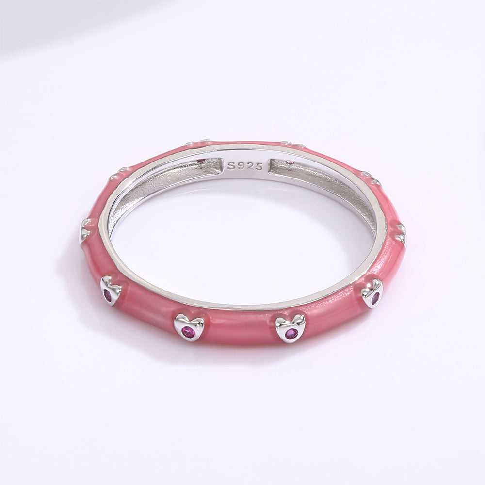 Pozlacená slitina - Prsten s Bílým Emporia® Křišťálem a se Smaltem přibližná hmotnost: 10 gramů