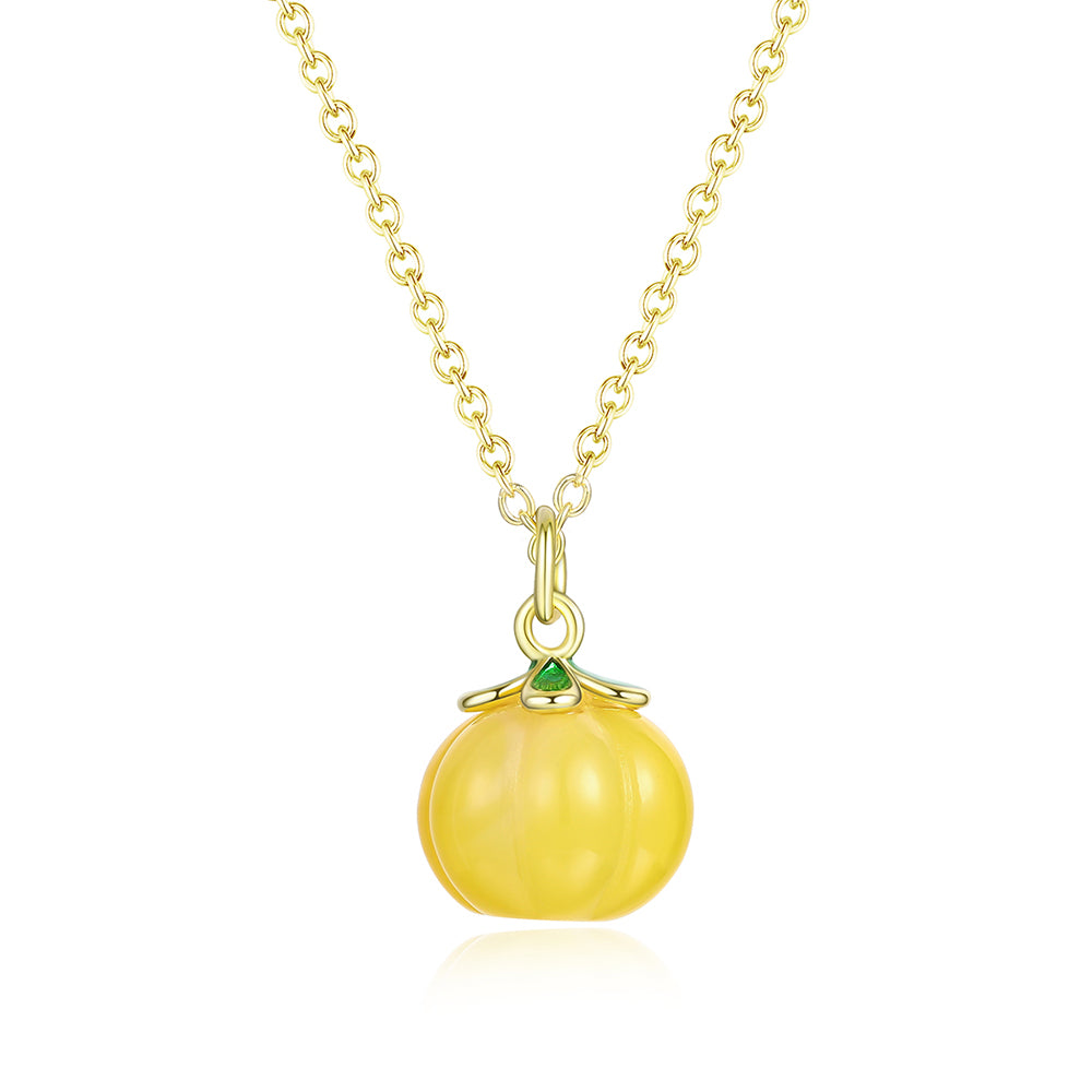 Pozlacená slitina - Náhrdelník se Žlutým Emporia® Křišťálem přibližná hmotnost: 10 gramů
