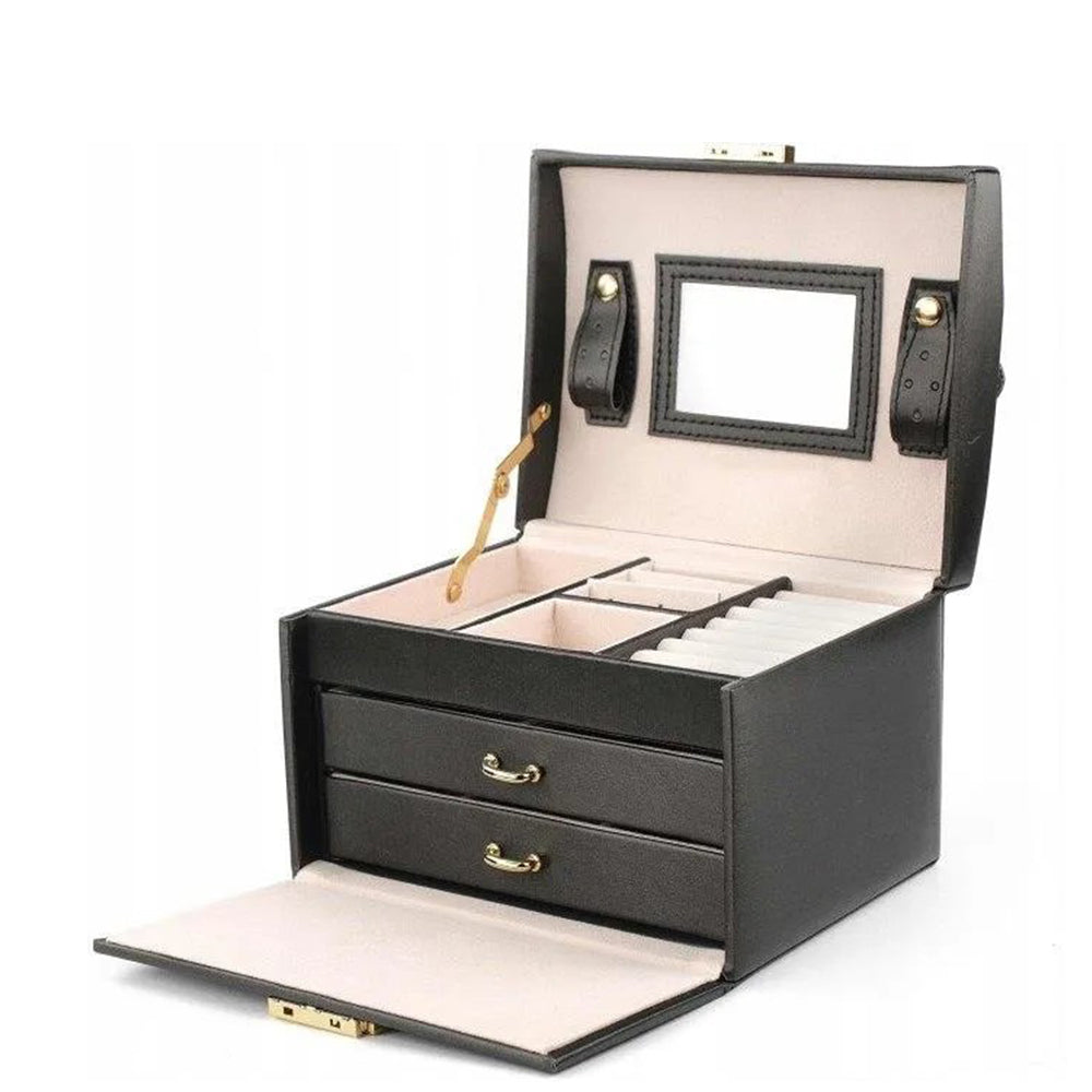 Velká Šperkovnice a Organizér Stenberg se Zrcadlem, Černá