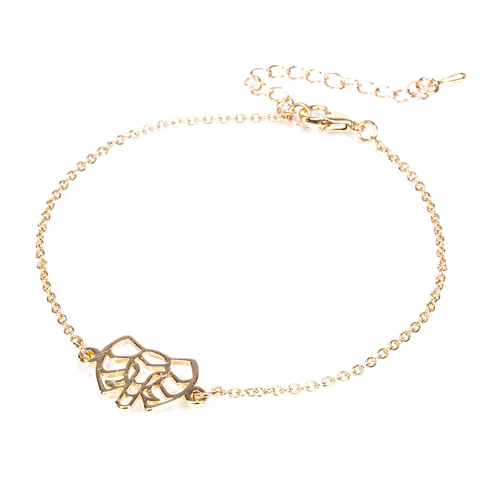 Pozlacená Slitinová Sada ( Náhrdelník+Náramek )