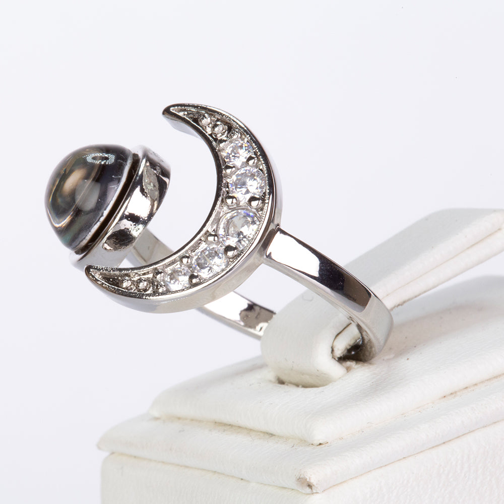 Pozlacený Slitinový Prsten s Bílým Emporia® Křišťálem