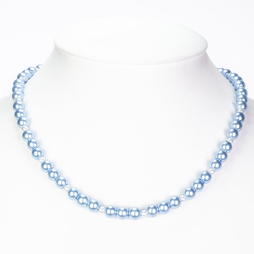 Korále Náhrdelník se Skleněná Perla přibližná hmotnost: 80 gramů