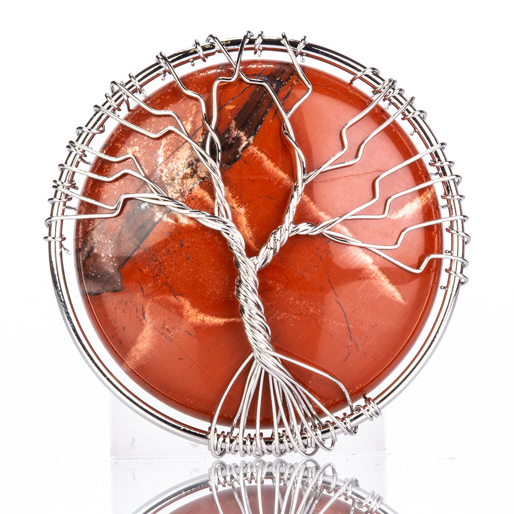 Pozlacený Slitinový Amulet s Červeným Jaspisem