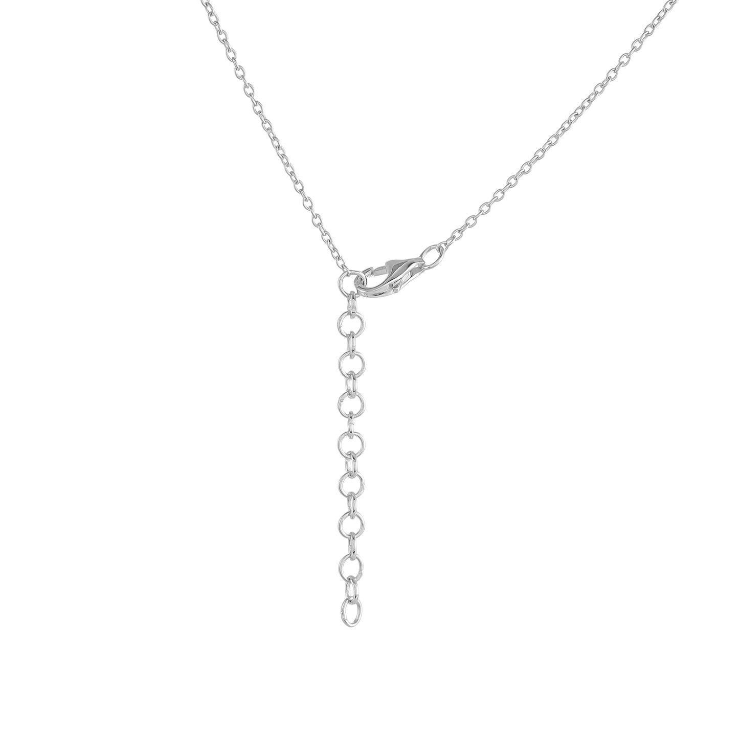 Stříbrný Náhrdelník s Thajským Rubínem a Bílým Topazem