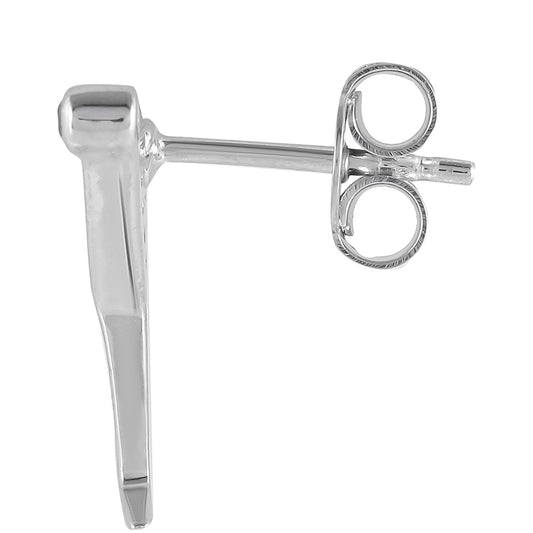 Stříbro 925/1000 - Náušnice s Chromovým Diopsidem a Bílým Topazem - Karátové číslo: 0.23. přibližná hmotnost: 2.37 gramů