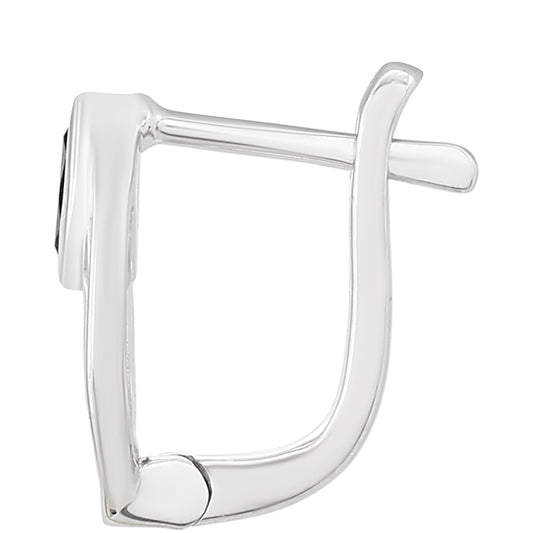 Stříbrné Náušnice s Thajským Safírem