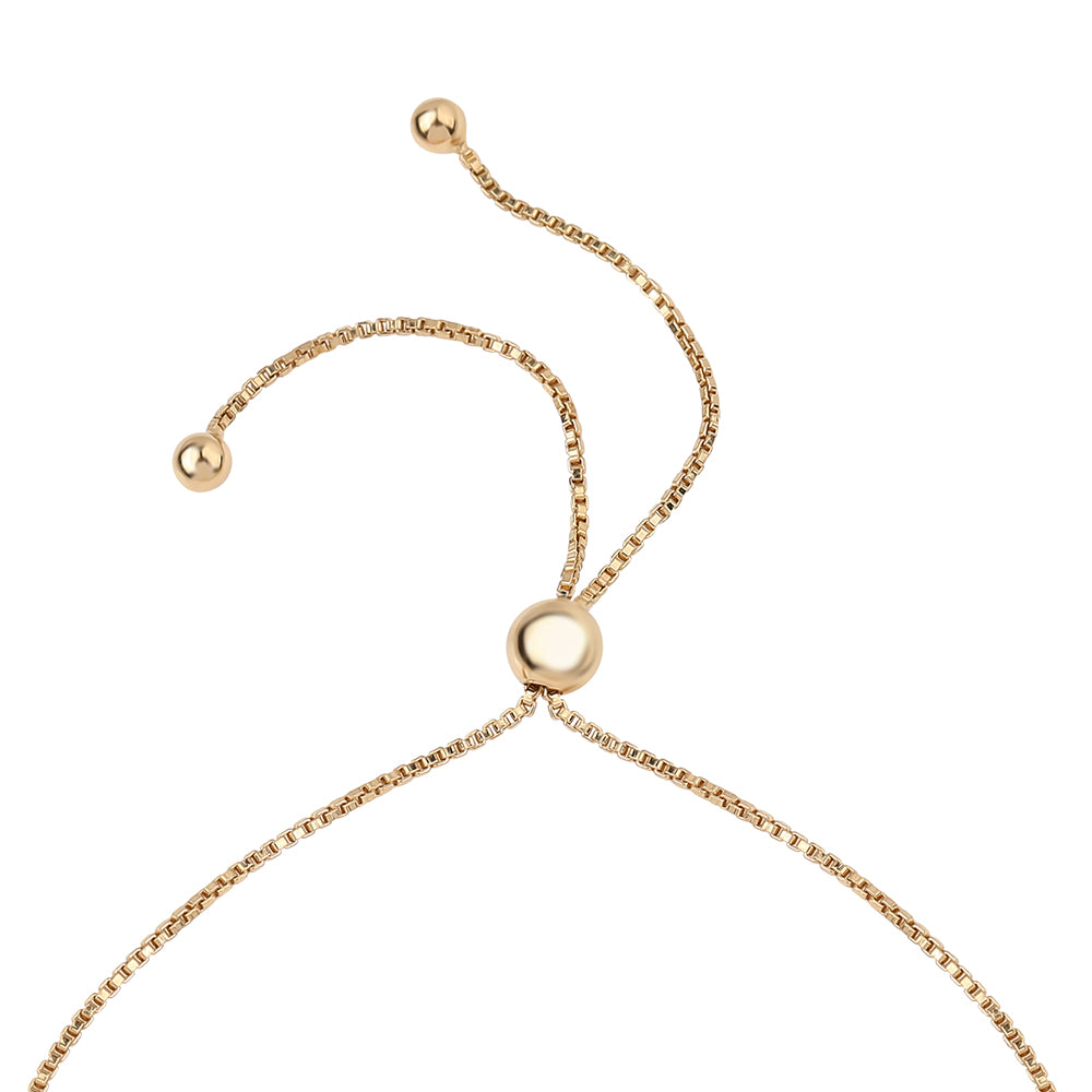 Pozlacený 925 / 1000 Sterlingové Stříbro Náramek s Thajským Rubínem a Bílým Topazem