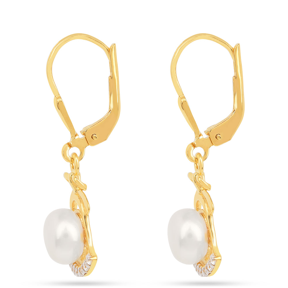 Pozlacené Stříbro 925/1000 - Náušnice - Karátové číslo: 3.7. přibližná hmotnost: 2.53 gramů