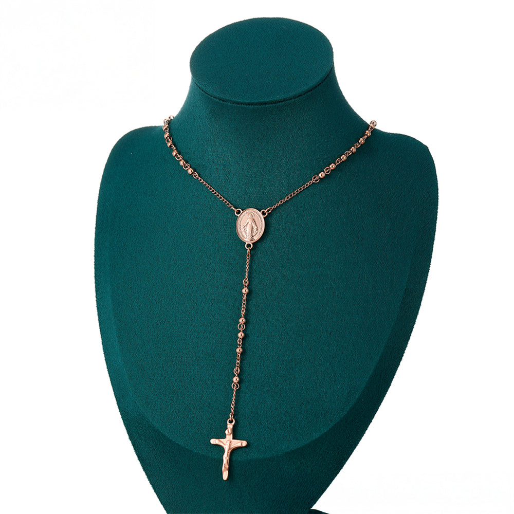 Kříž Pozlacený Slitinový Náhrdelník ( Náhrdelník )