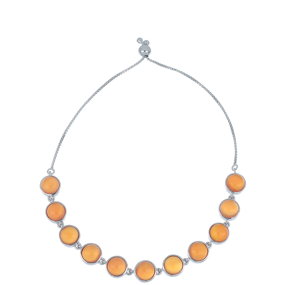 Stříbrný Náramek s Karneolem z Tagebau