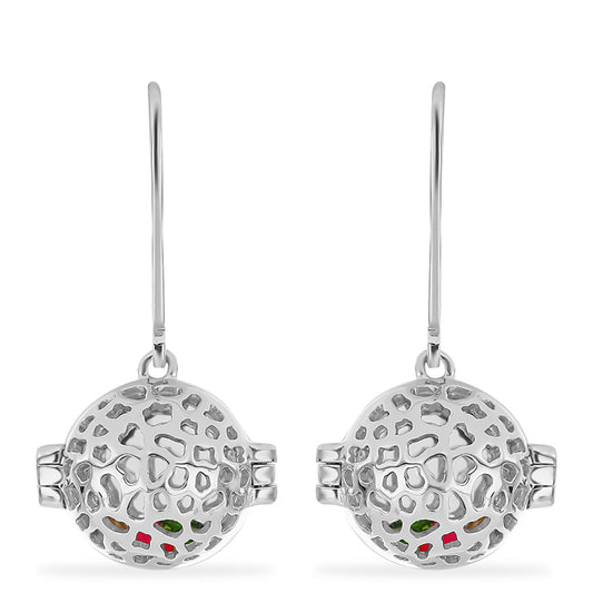 Stříbro 925/1000 - Sada s AAA Tanzanitem a Chromovým Diopsidem - Karátové číslo: 0.86. přibližná hmotnost: 10.03 gramů ( Náušnice+Přívěsek )