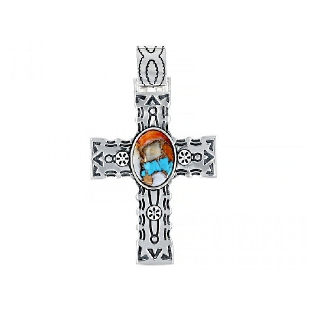 Pozlacené Stříbro 925/1000 - Přívěsek s Ústřicovým Tyrkysem - Karátové číslo: 1.52. přibližná hmotnost: 5.74 gramů