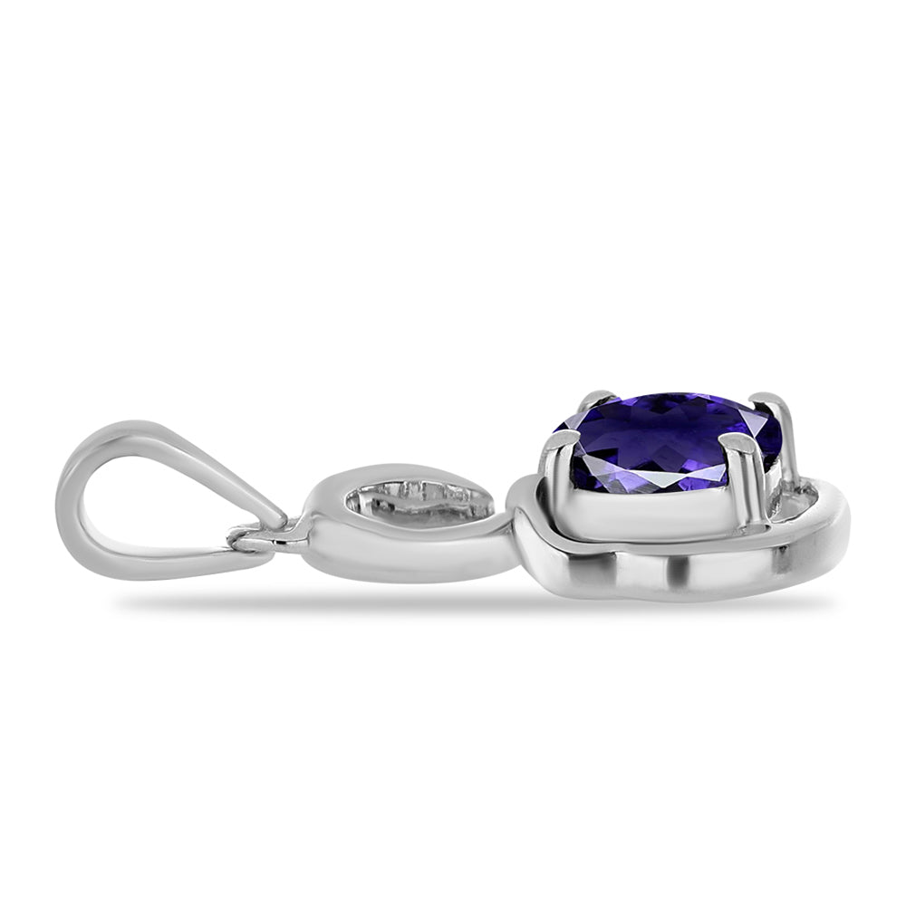 Stříbrný Přívěsek s Iolitem