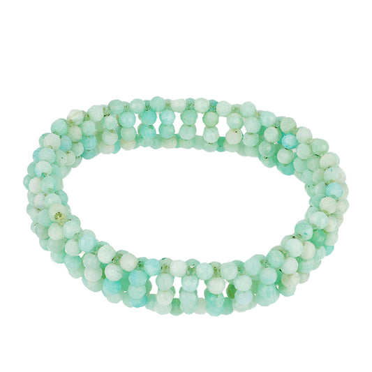 Nugetový Náramek s Amazonitem - Karátové číslo: 79.38. přibližná hmotnost: 15.88 gramů
