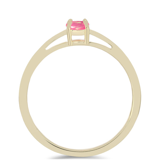 Pozlacený Stříbrný Prsten s Růžovým Etiopským Opálem z Lega Dembi