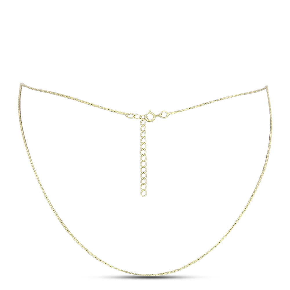 Pozlacené Stříbro 925/1000 - Řetízek přibližná hmotnost: 3.94 gramů