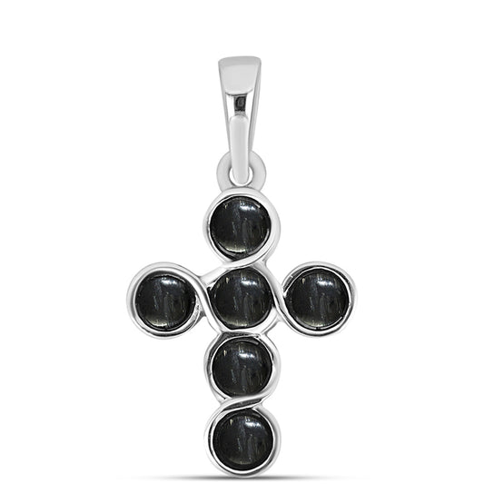 Stříbro 925/1000 - Přívěsek s Picasso Jaspisem - Karátové číslo: 0.76. přibližná hmotnost: 1.34 gramů