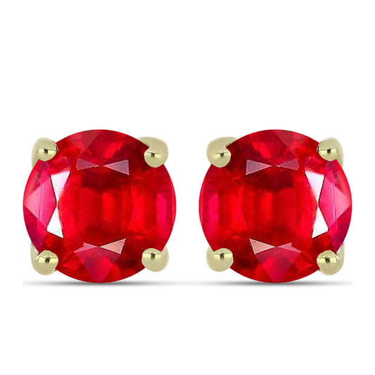 Pozlacené Stříbro 925/1000 - Náušnice s Červeným Achátem - Karátové číslo: 2.35. přibližná hmotnost: 1.55 gramů