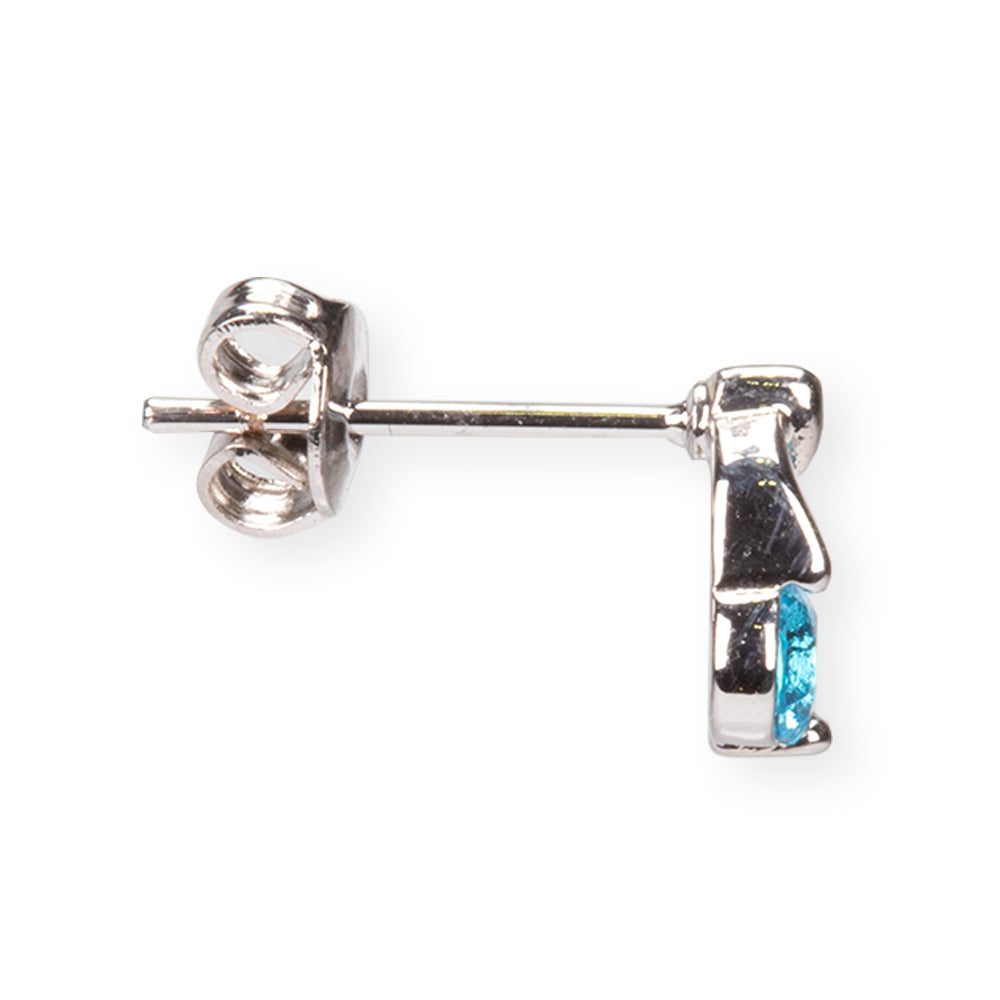 Bílým Pozlacená slitina - Sada s Modrým Emporia® Křišťálem ( Náhrdelník+Náušnice+Přívěsek )