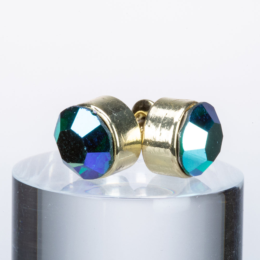 Pozlacená slitina - Sada se Zeleným Emporia® Křišťálem