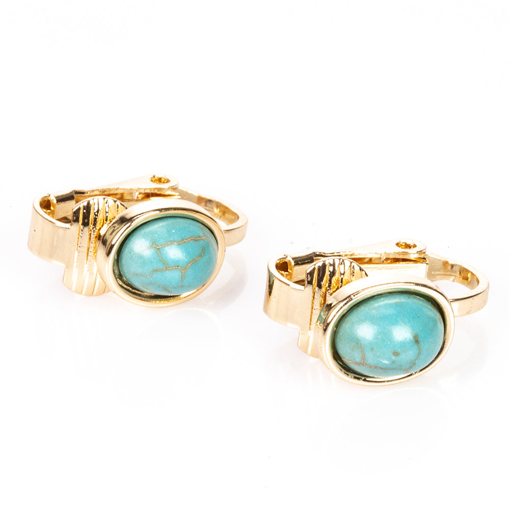 Pozlacená slitina - Sada s Tyrkysem a Červeným Achátem