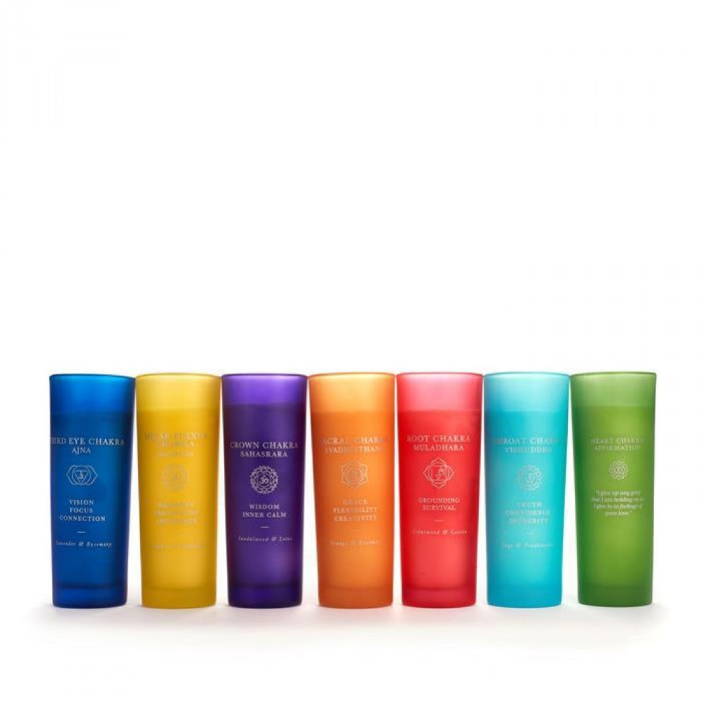 Gemporia svíčka hrdelní čakry, vůně šalvěje a kadidla, s meditačním kamenem - Lapis Lazuli | -80% Akce na Šperky