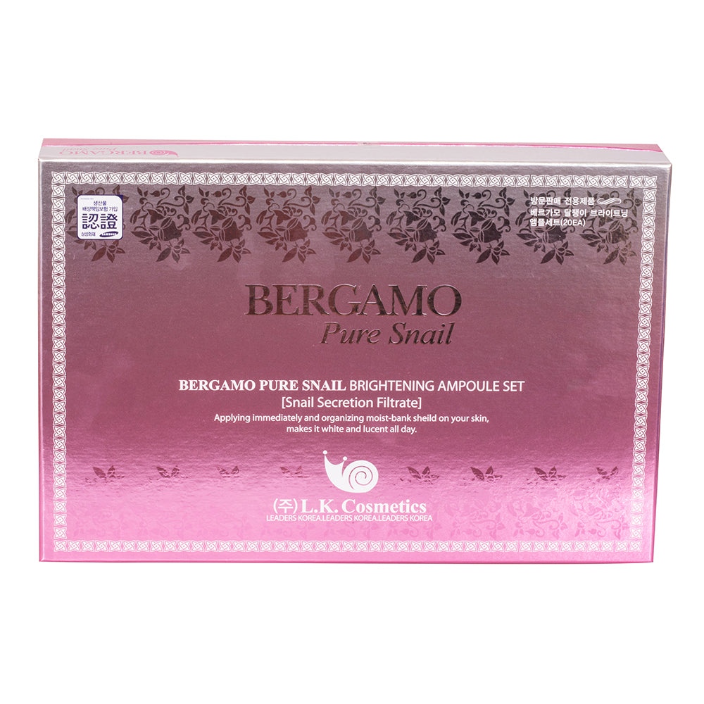 BERGAMO Sada 20 ks Ampulí s Hlemýždím Extraktem, 20 x 13ml