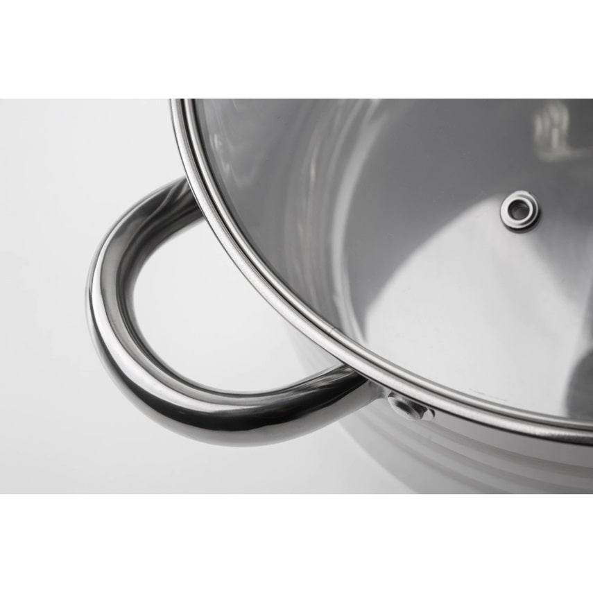 3dílná sada nádobí z nerezové oceli s 5vrstvou základnou a povlakem z xylanového mramoru, edice Gourmet Line