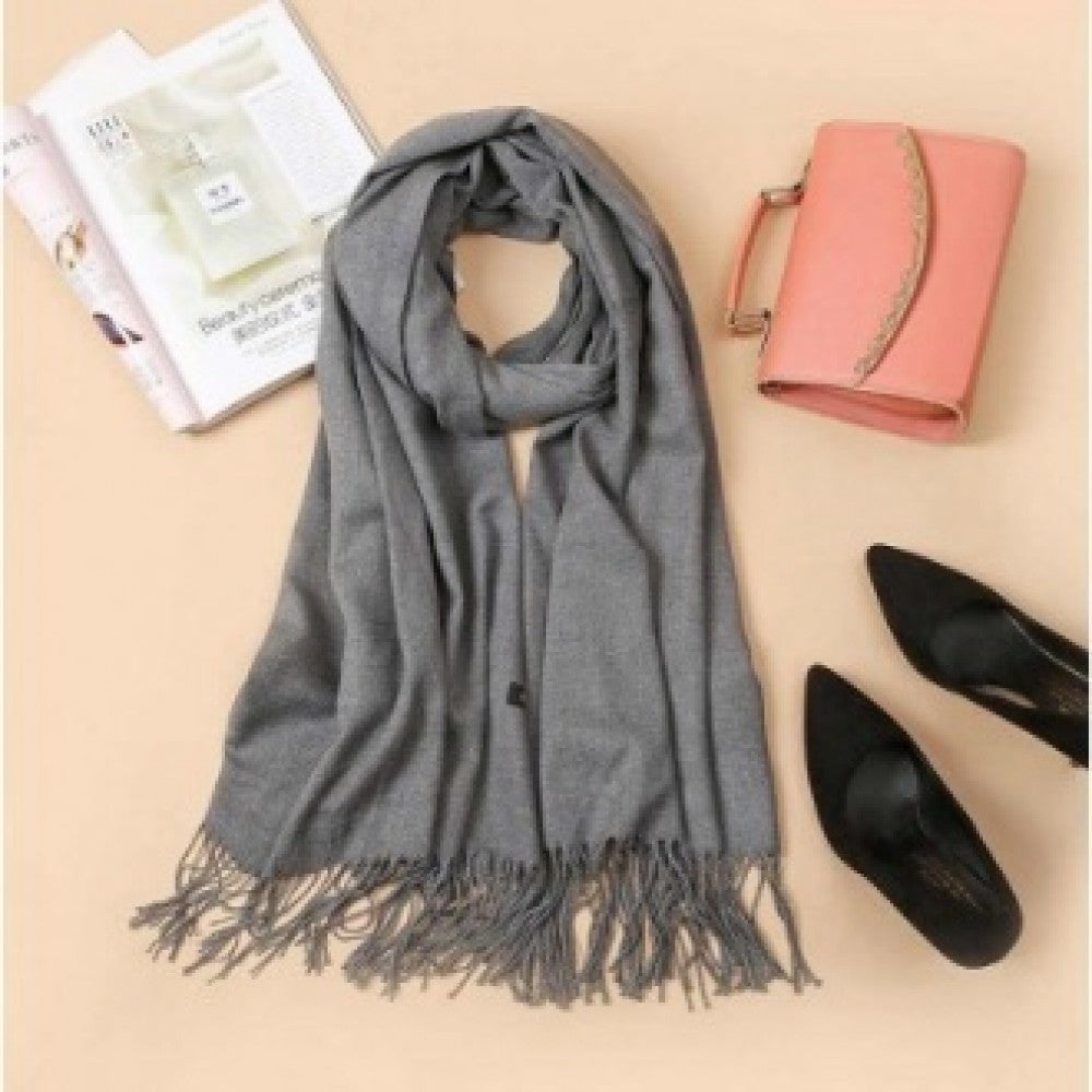 Módní Šála s Kašmírovým Efektem, Stříbrná | -80% Akce na Šperky