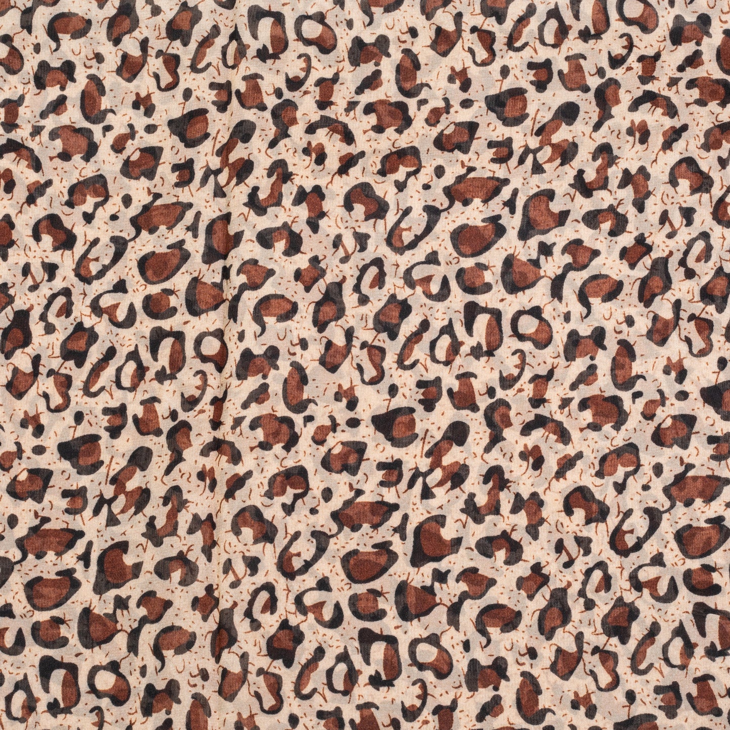 Módní šátek, 100% polyester, 160 cm x 70 cm, ŽIRAFÍ HNĚDÁ | -80% Akce na Šperky