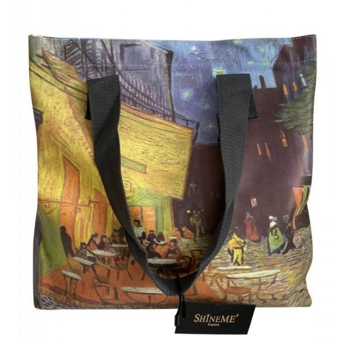 Nákupní taška, Van Gogh - Terrace At Night, 35 cm x 36 cm | -80% Akce na Šperky