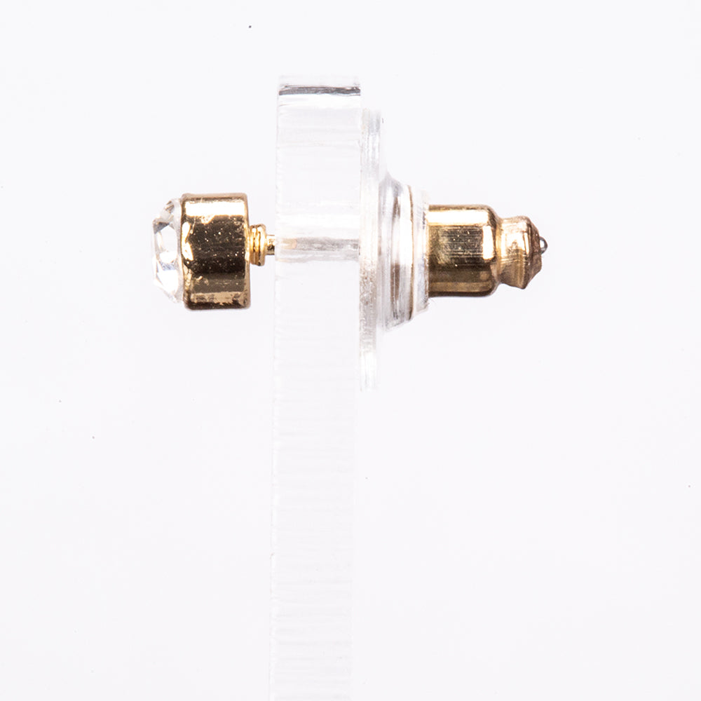 Pozlacená slitina - Sada s Červeným Emporia® Křišťálem a Bílým Emporia® Křišťálem ( Náušnice )