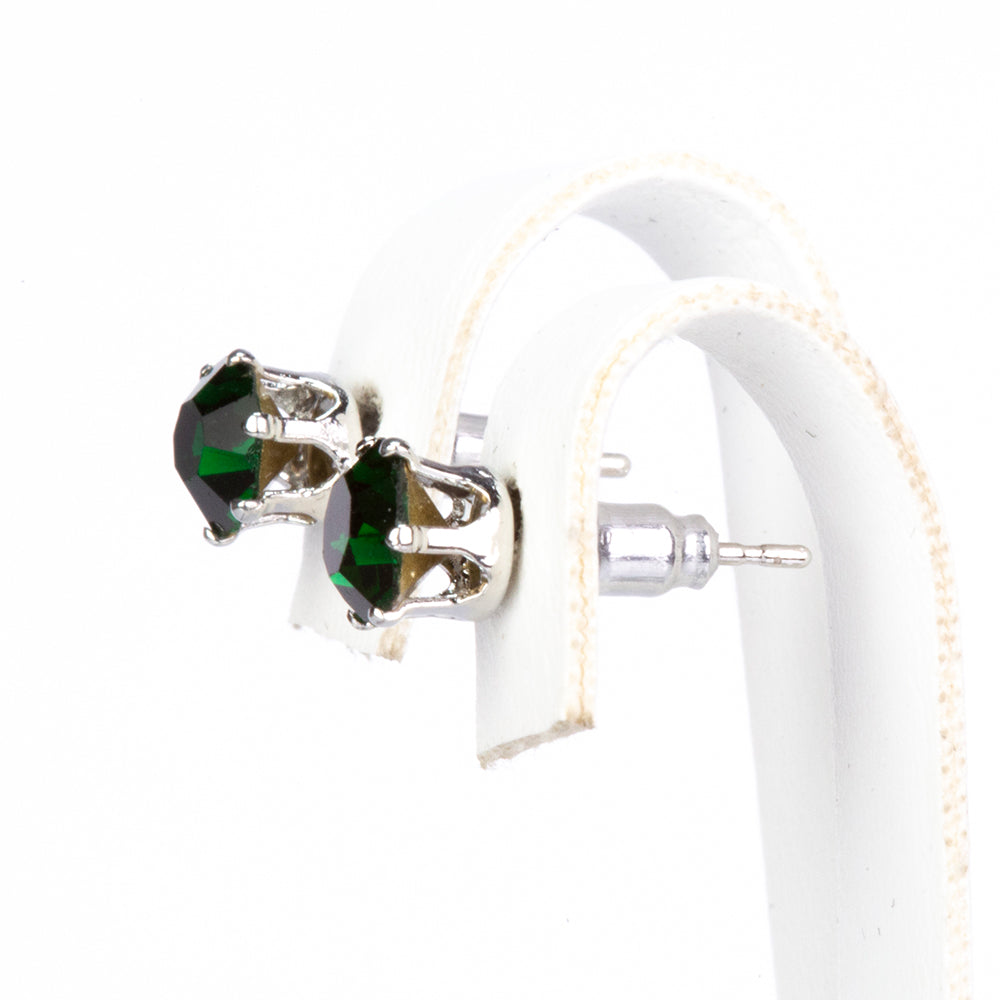 Pozlacená slitina - Sada s Červeným Emporia® Křišťálem a se Zeleným Emporia® Křišťálem ( Náušnice )