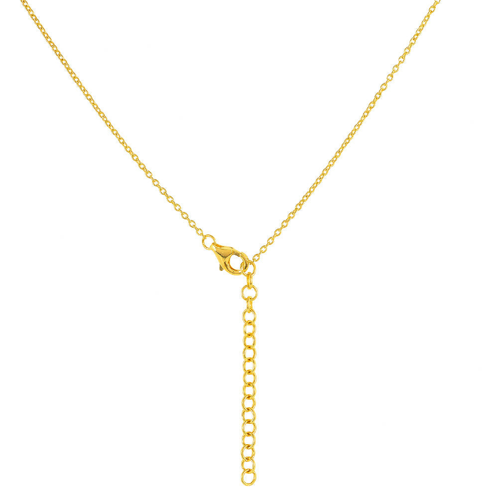 Pozlacený Stříbrný Náhrdelník s Čaroitem