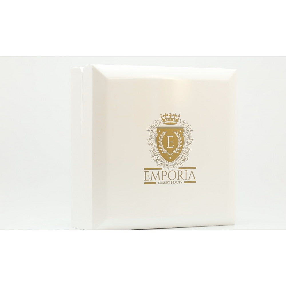 Dřevěná Bílá Šperkovnice s Eko-Kůží na 20 prstenů | -80% Akce na Šperky