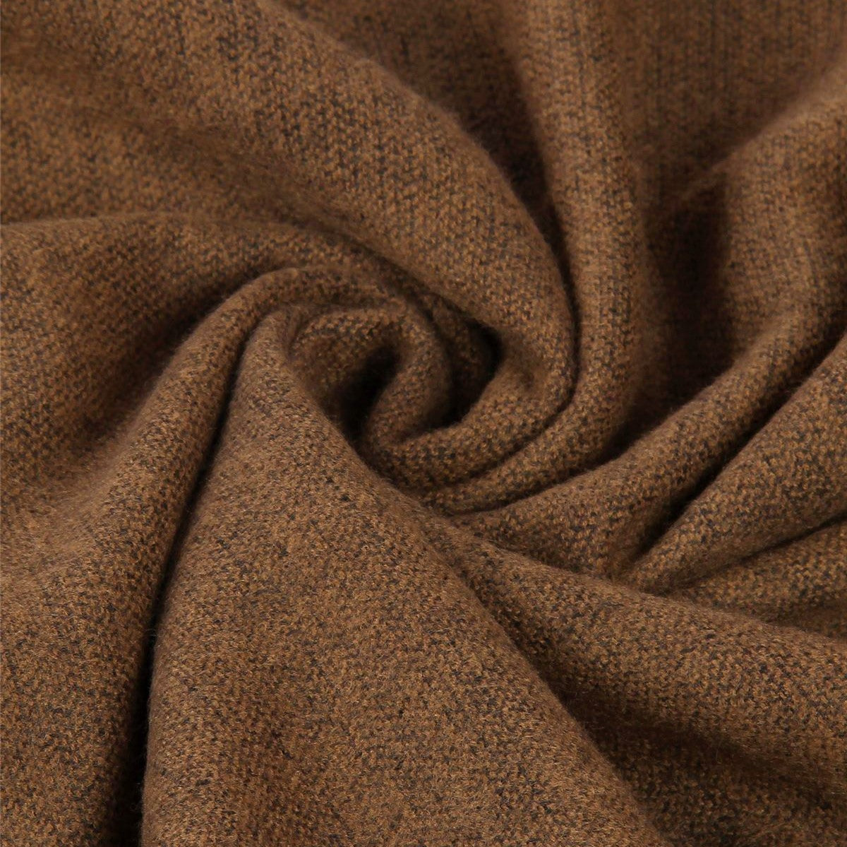 Šála-šátek s Pravou Pom Pom Kožešinou, 60 cm x 170 cm, Hnědá | -80% Akce na Šperky