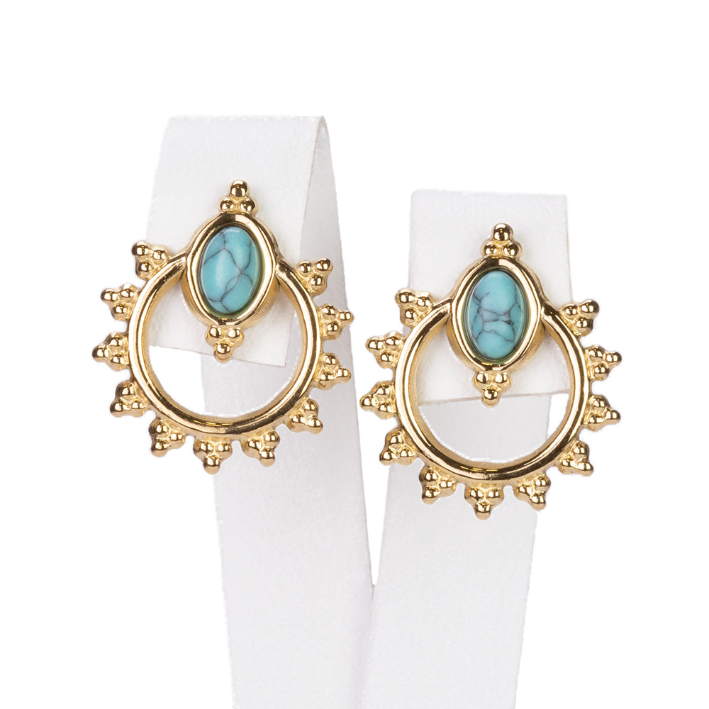 Pozlacená Slitinová Sada s Perským Tyrkysem