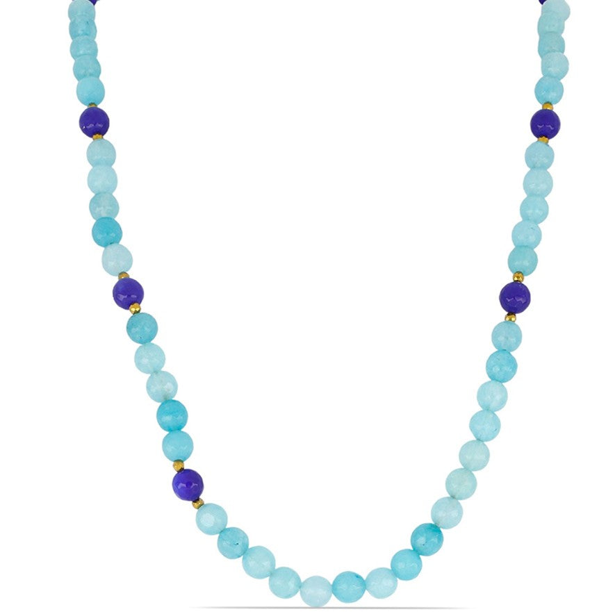 Nugetový Náhrdelník se Smíšeným Barevným Křemenem a Hematitem - Karátové číslo: 285.5. přibližná hmotnost: 57.1 gramů