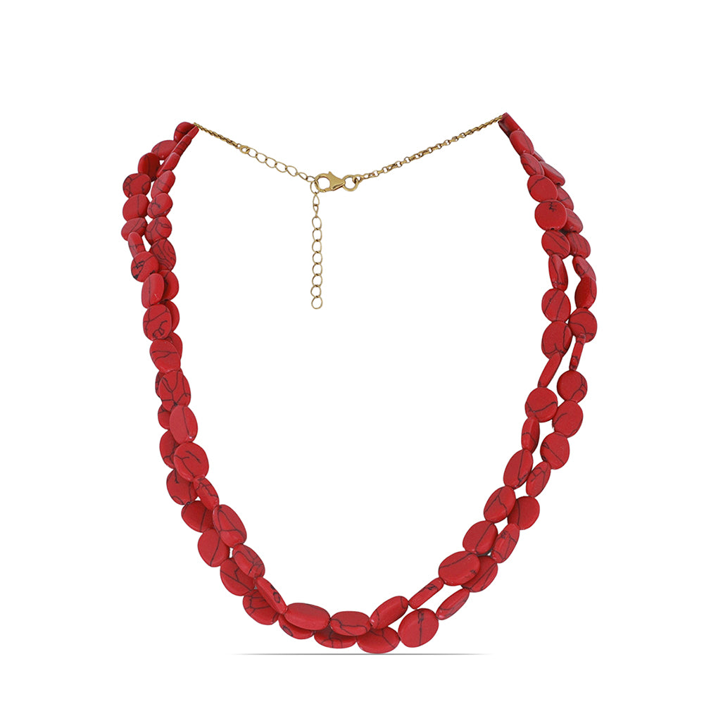 Pozlacené Stříbro 925/1000 - Náhrdelník s Mohavským Tyrkysem - Karátové číslo: 145.61. přibližná hmotnost: 30.07 gramů