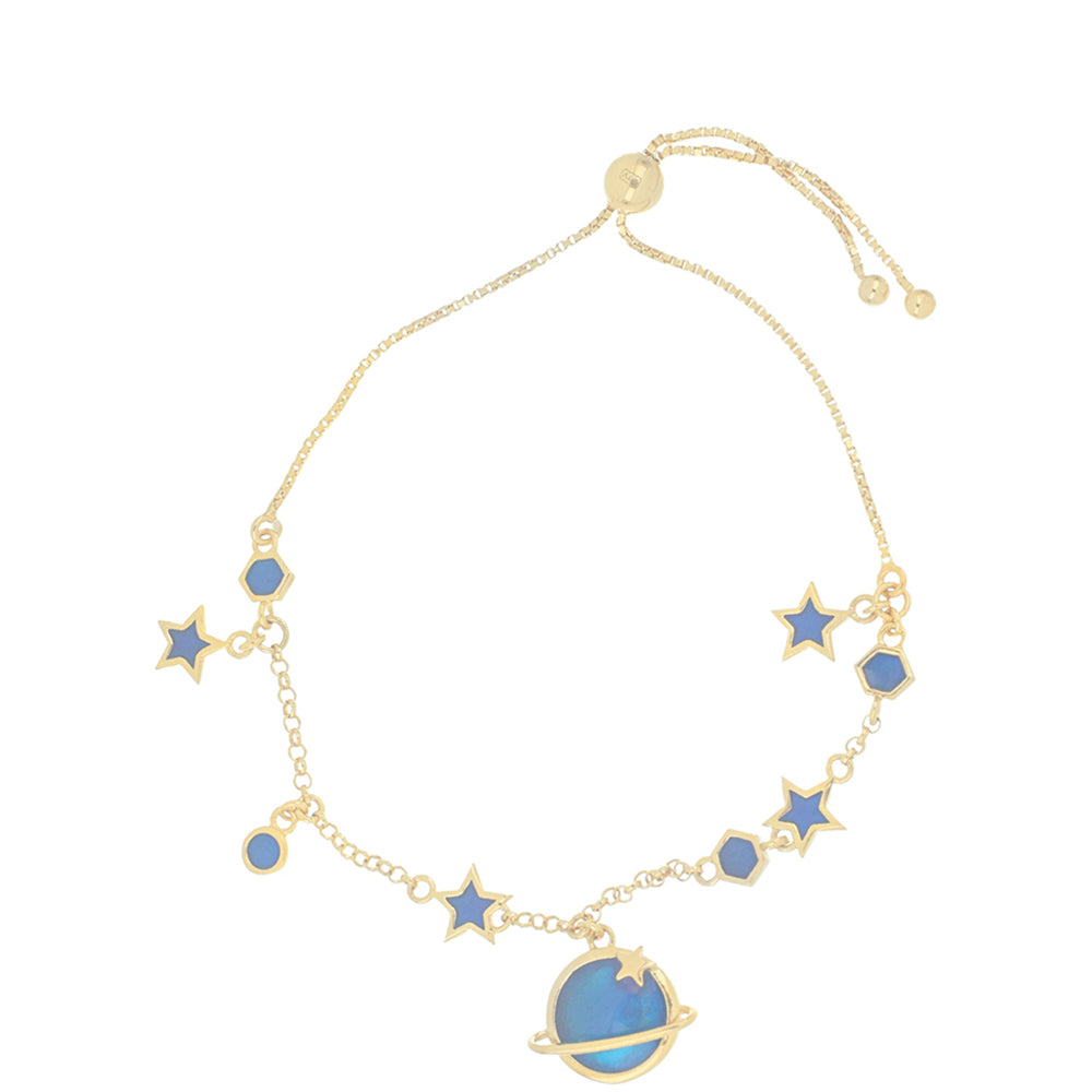 Pozlacené Stříbro 925/1000 - Náramek se Smaltem přibližná hmotnost: 6.34 gramů