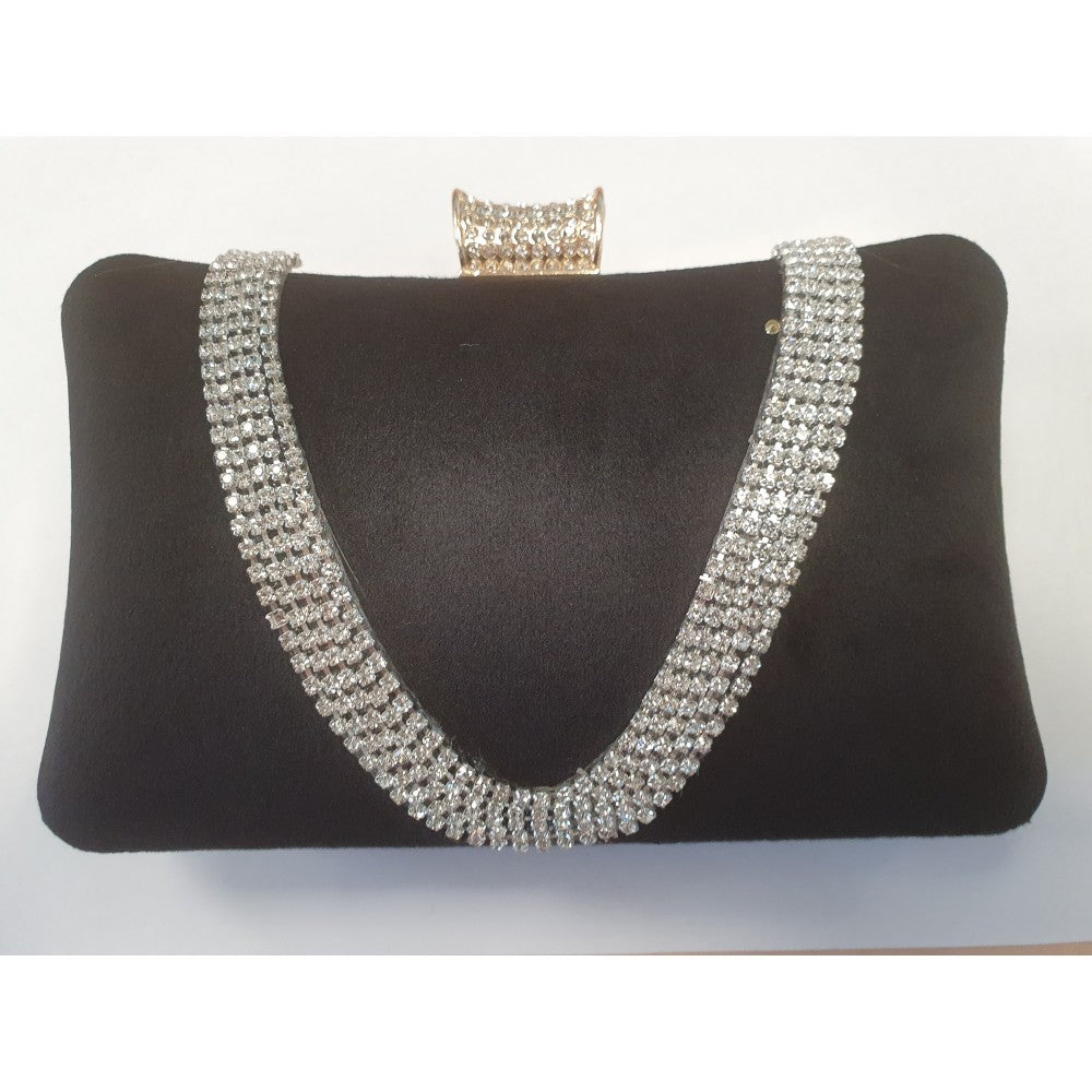 Purse Bag - Black Glitter | -80% Akce na Šperky