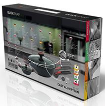 Berlinger Haus 3dílná sada pánví s mramorovým povlakem, odnímatelnou rukojetí a víkem | -80% Akce na Šperky