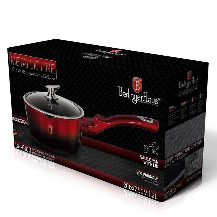 Berlinger Haus nádoba na omáčku / mléko s mramorovým povlakem, s pokličkou, 16cm | -80% Akce na Šperky