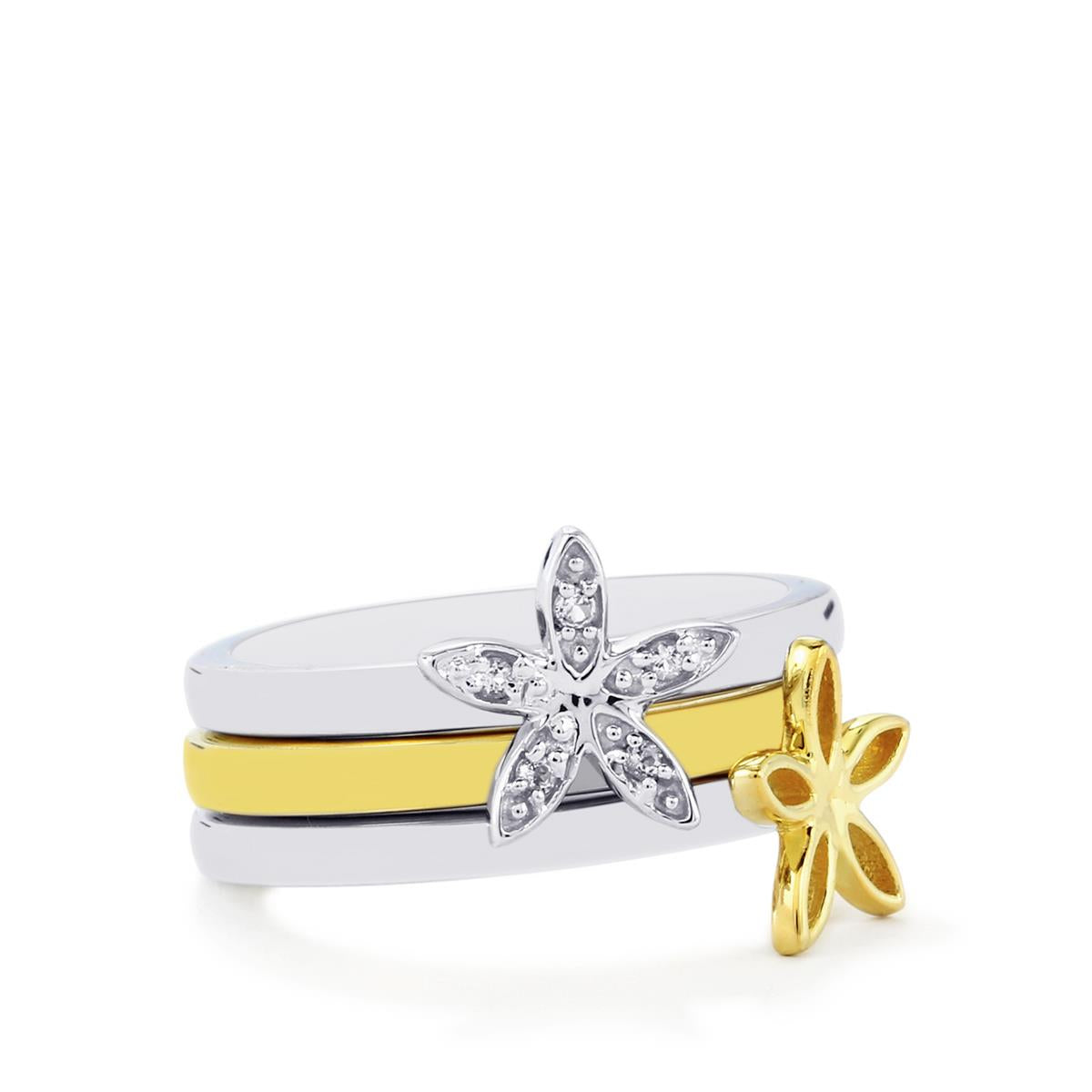 Stříbrná Sada s Bílým Topazem ( Prsten )