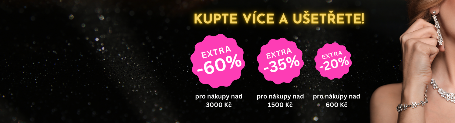 Šperky s 60% slevou