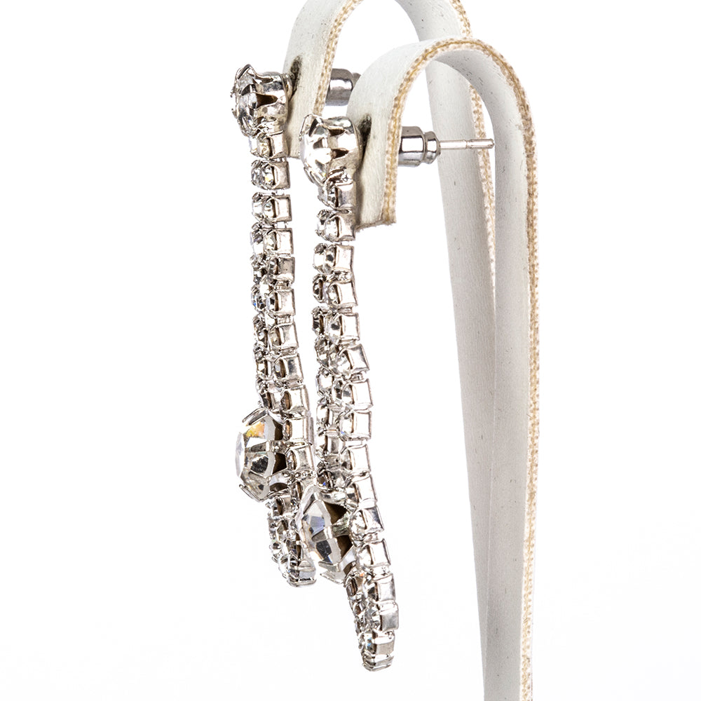 Pozlacená Slitinová Sada s Bílým Emporia® Křišťálem ( Náhrdelník+Náušnice ) 3 