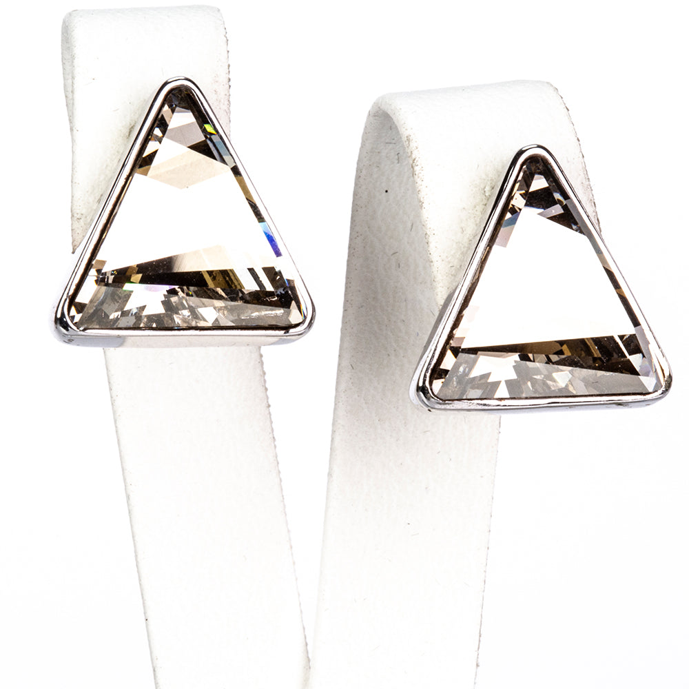 Pozlacená Slitinová Sada s Černým Emporia® Křišťálem ( Náušnice+Přívěsek )