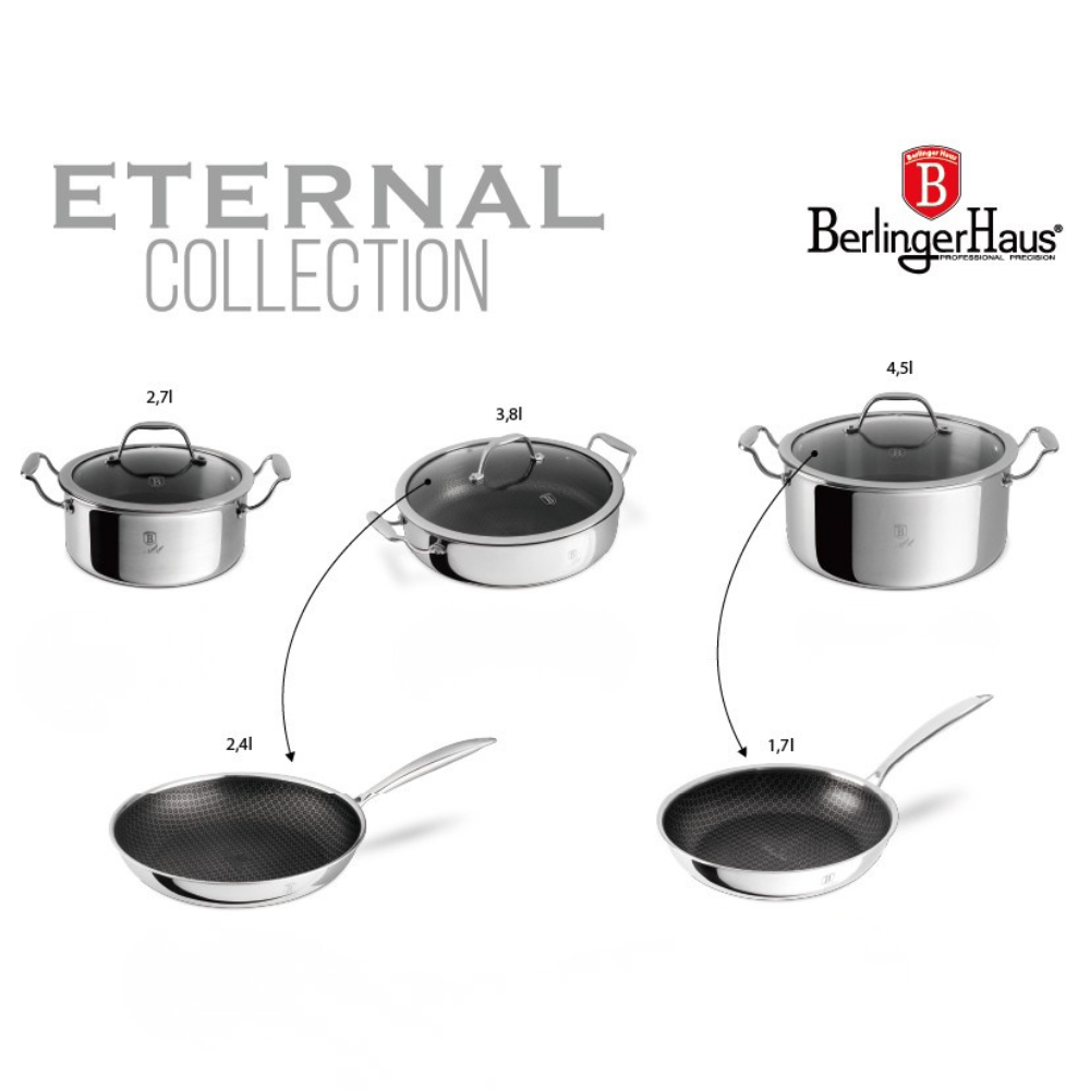 Berlinger Haus Eternal Kolekce – 8dílná sada nádobí 6 